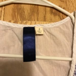 White Tank with Blue Lace